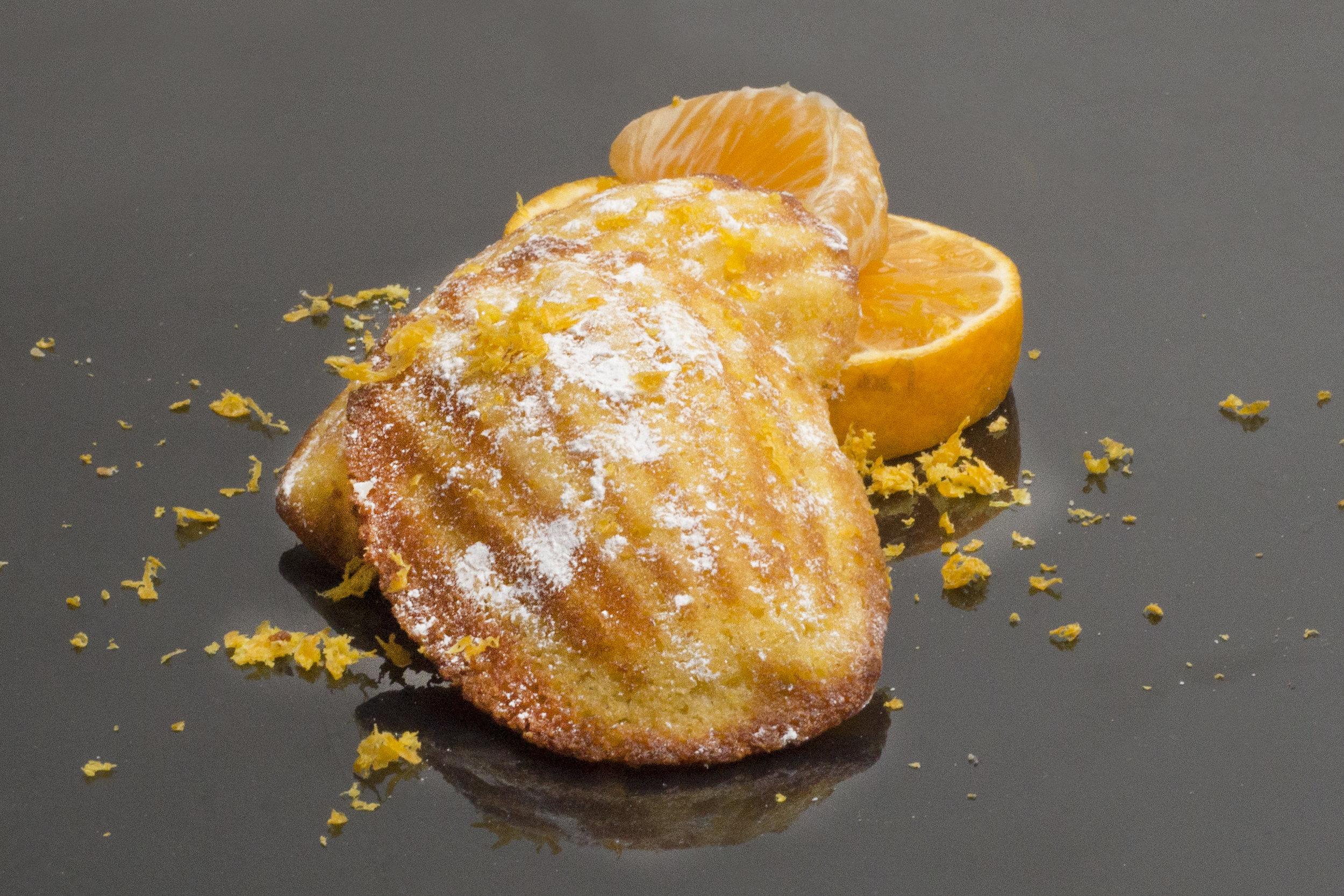 ORANGE CORNBREAD MADELEINES