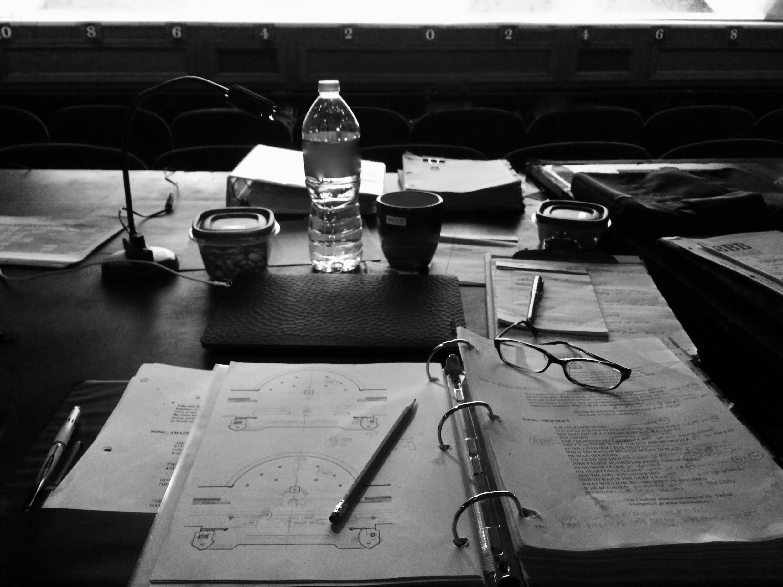 Director's Tech Table - Photo by Kim Weild