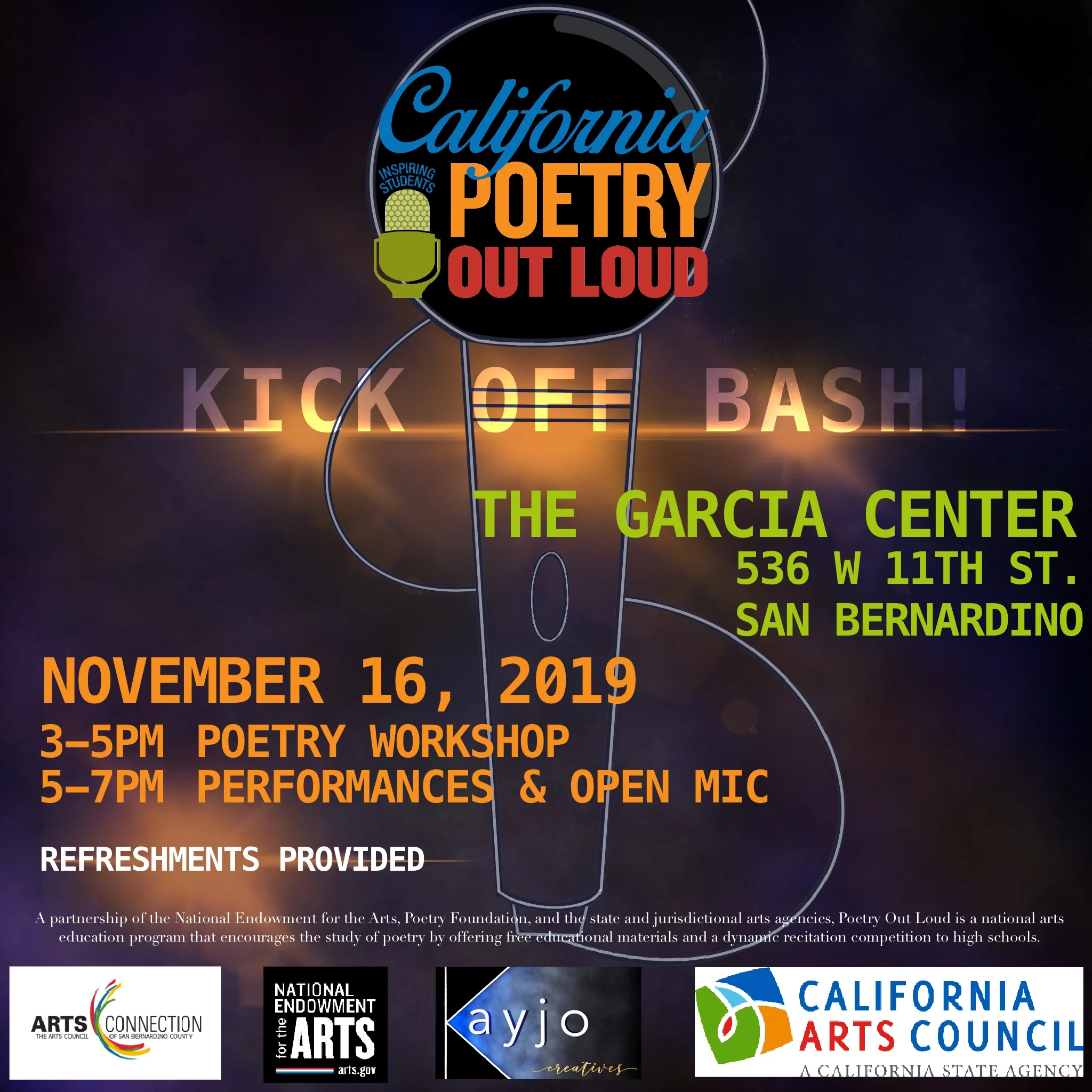 Poetry Out Loud Kickoff Bash