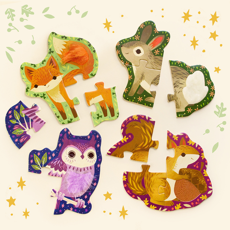 peek a boo touch and feel puzzle