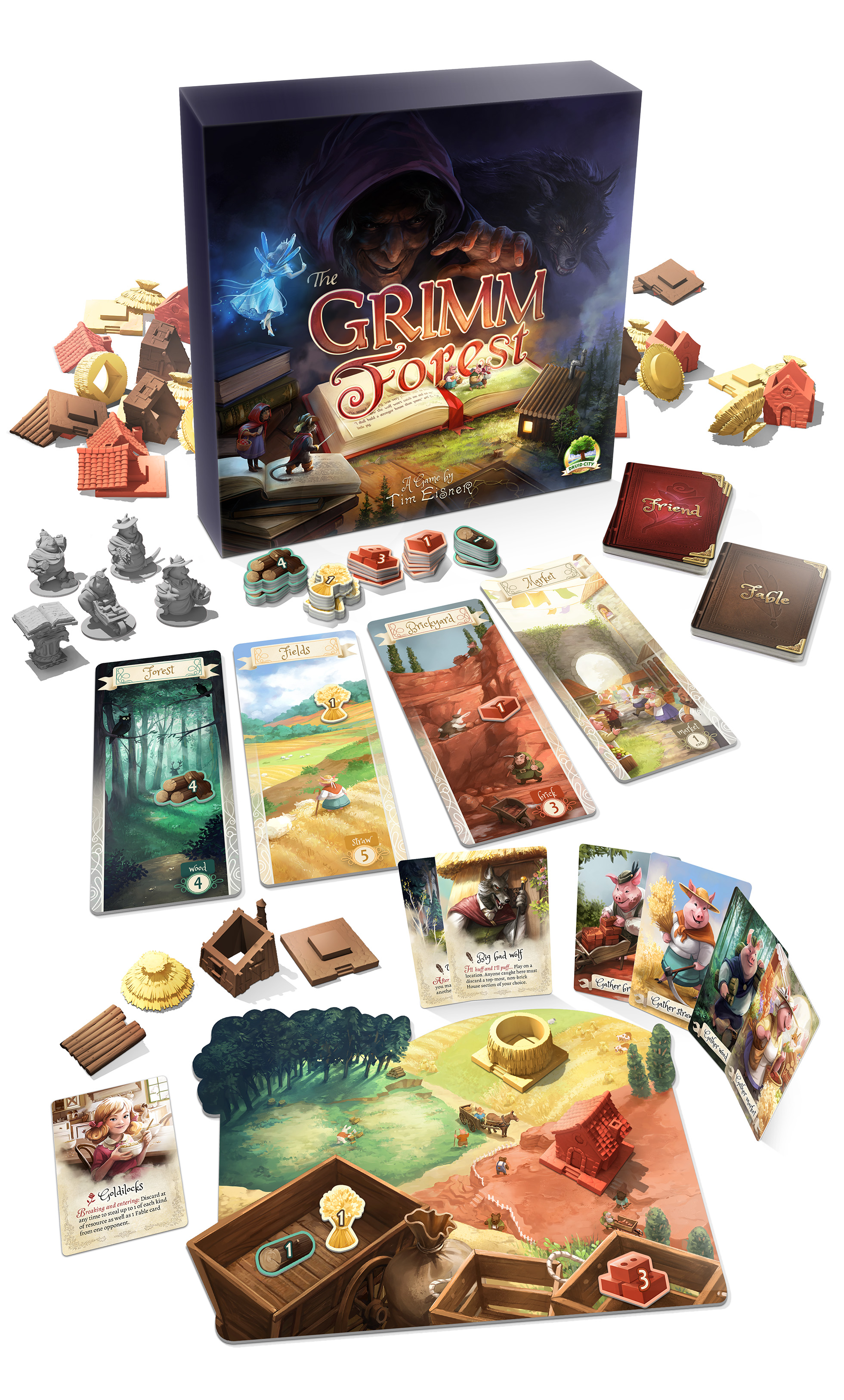 The Grimm Forest Jogo De Tabuleiro - Druid city games - Jogos de Tabuleiro  - Magazine Luiza