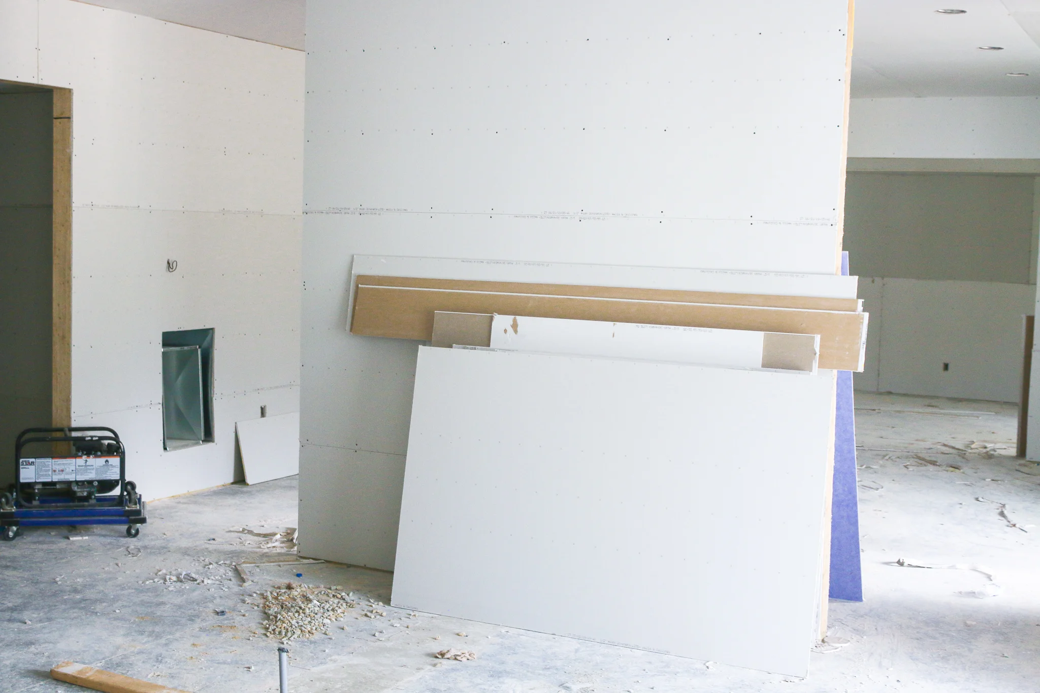 YAY! We have drywall! October can’t come soon enough!
