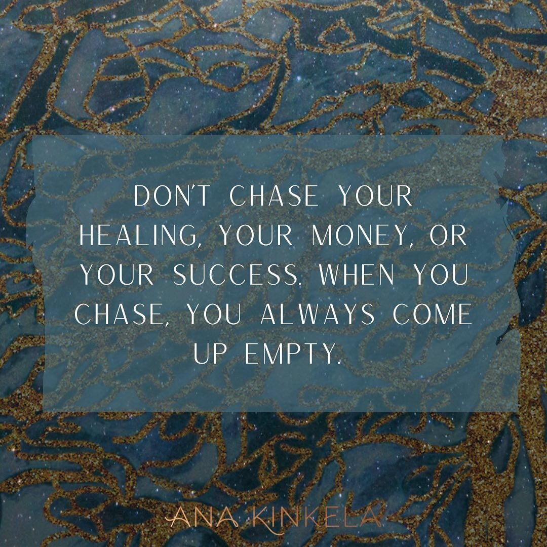 We can chase healing, just like we chase money, or like we chase success. It can become addicting to be in an endless cycle of &ldquo;I need to heal this to X&rdquo;. ⁣
⁣
Nervous system healing and expansion work in my world is about acknowledging yo