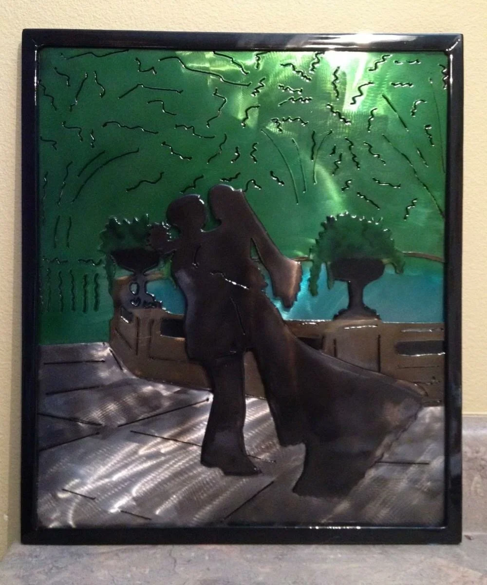 Metal Art CNC Plasma Cut with color patina