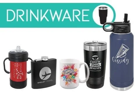 Personalized Engraved Drinkware Tumblers etc