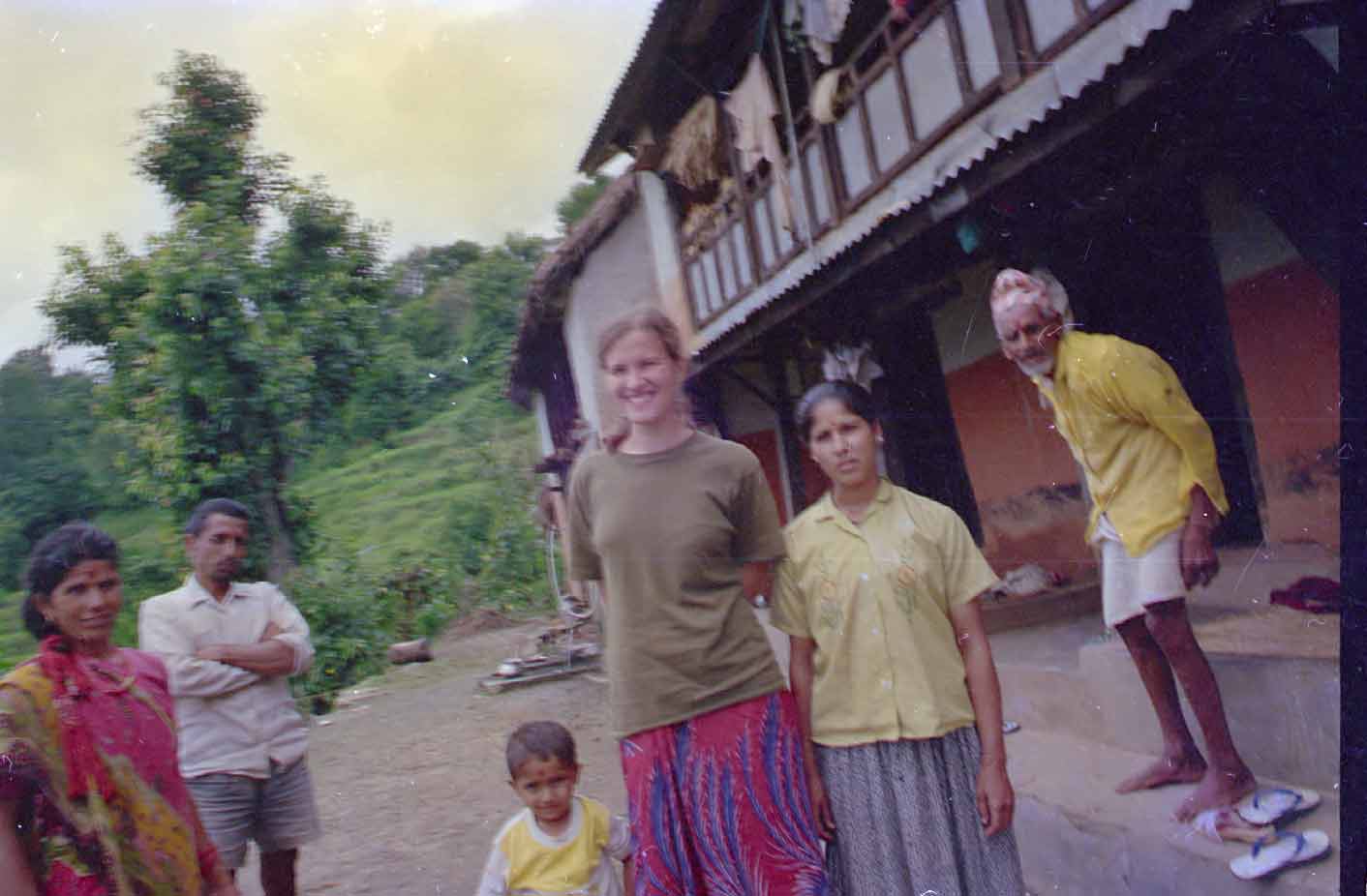Bibek and Natasha in 1995 in Lamjung.