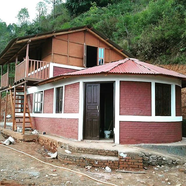 The Mohan Narayan Shrestha memorial community center nears completion in Barbandi, Kavre. Next will be programs to promote employment training, agricultural and health in Barbandi and the entire region.