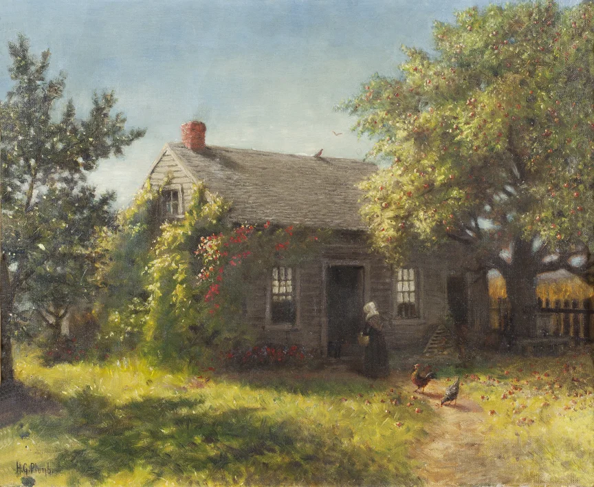  Cottage in Pont-Aven, France , mid-1870s, oil on canvas