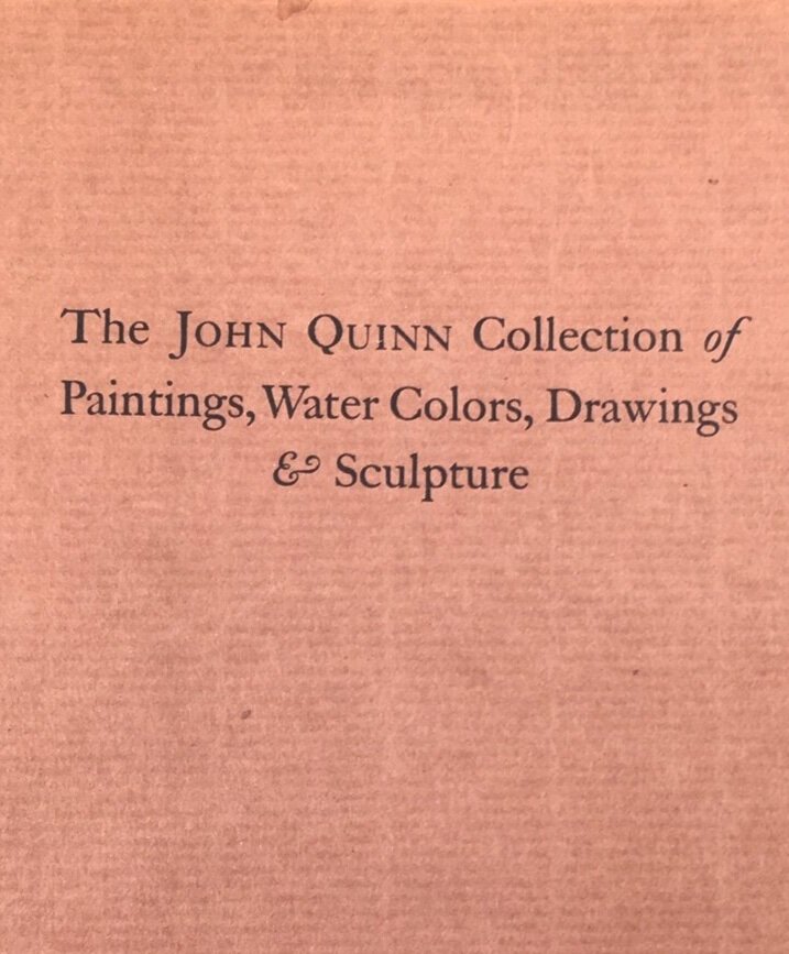 Auction catalogue for John Quinn estate sale