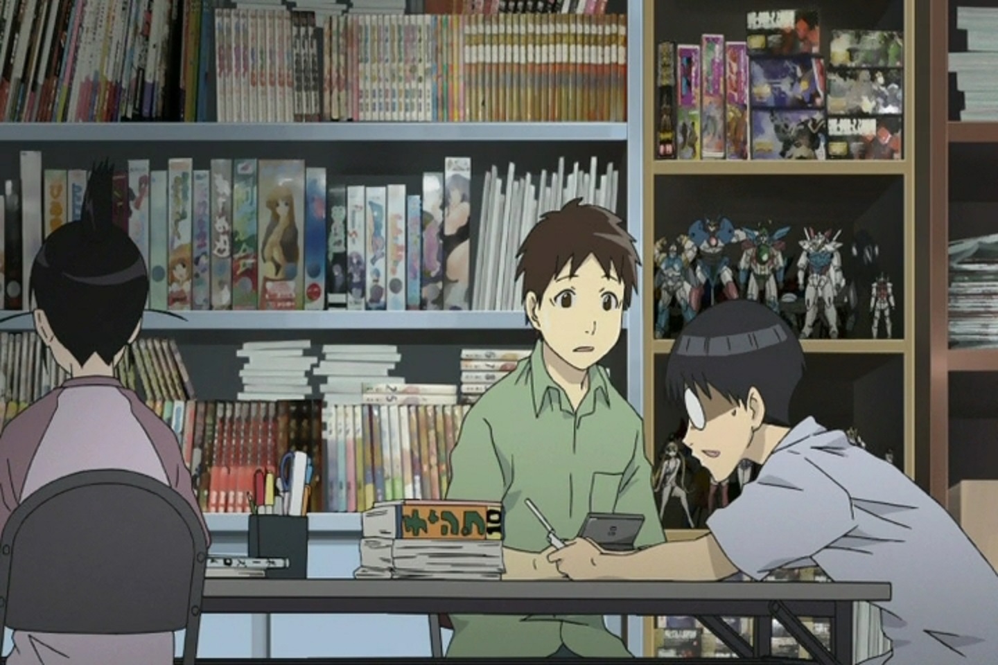 A certain high school group | Anime, Anime images, Short hair blue
