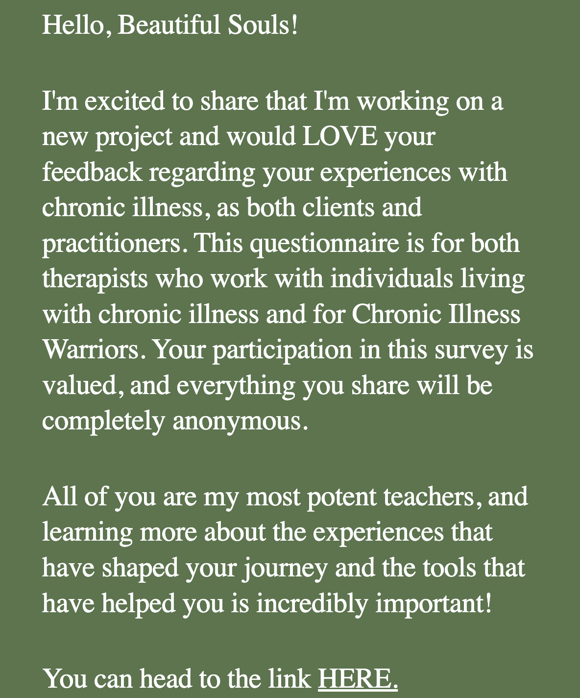 We need YOUR feedback! // April 23, 2024