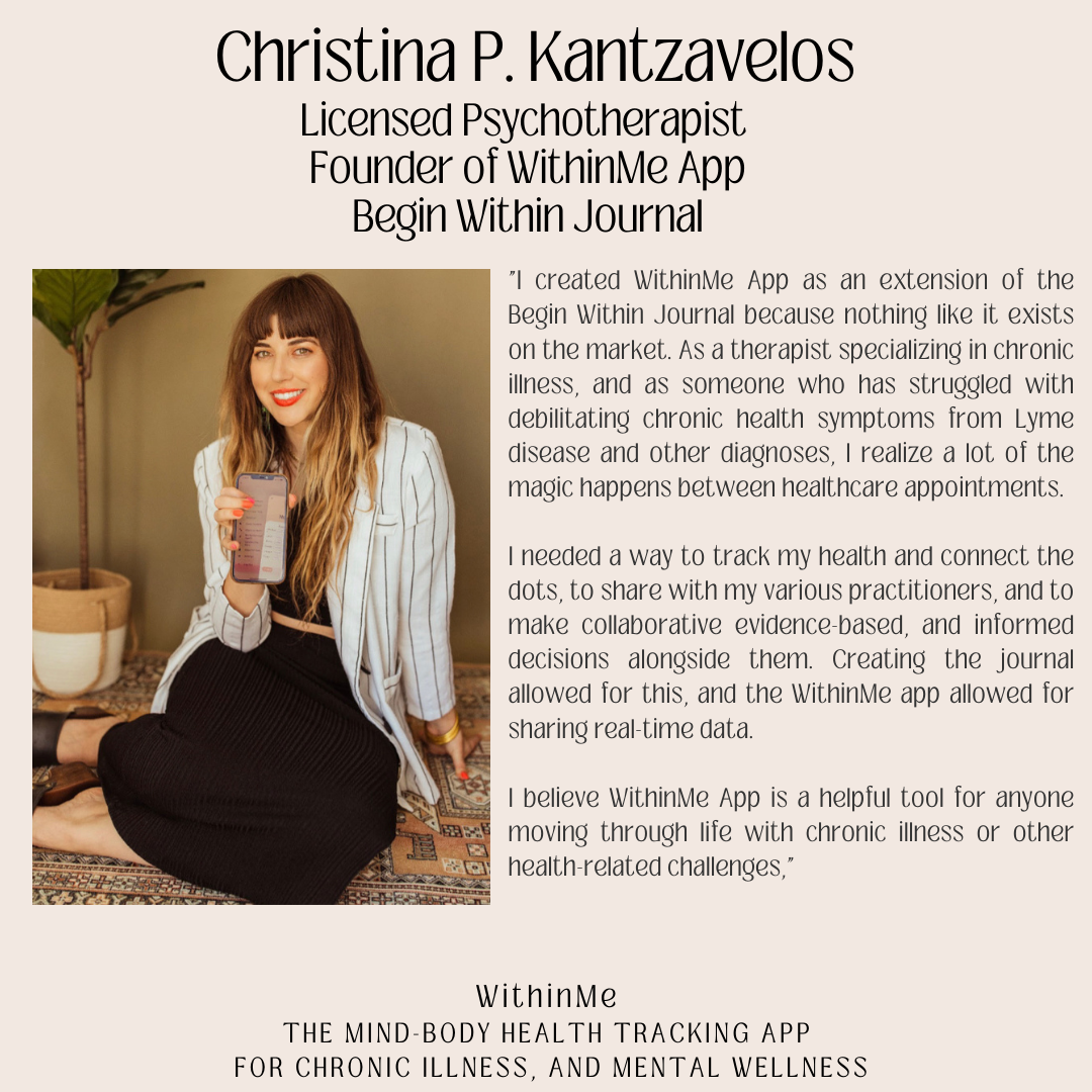 Within Health App WithinMe App - Mind-Body Health Tracking Begin Within Today