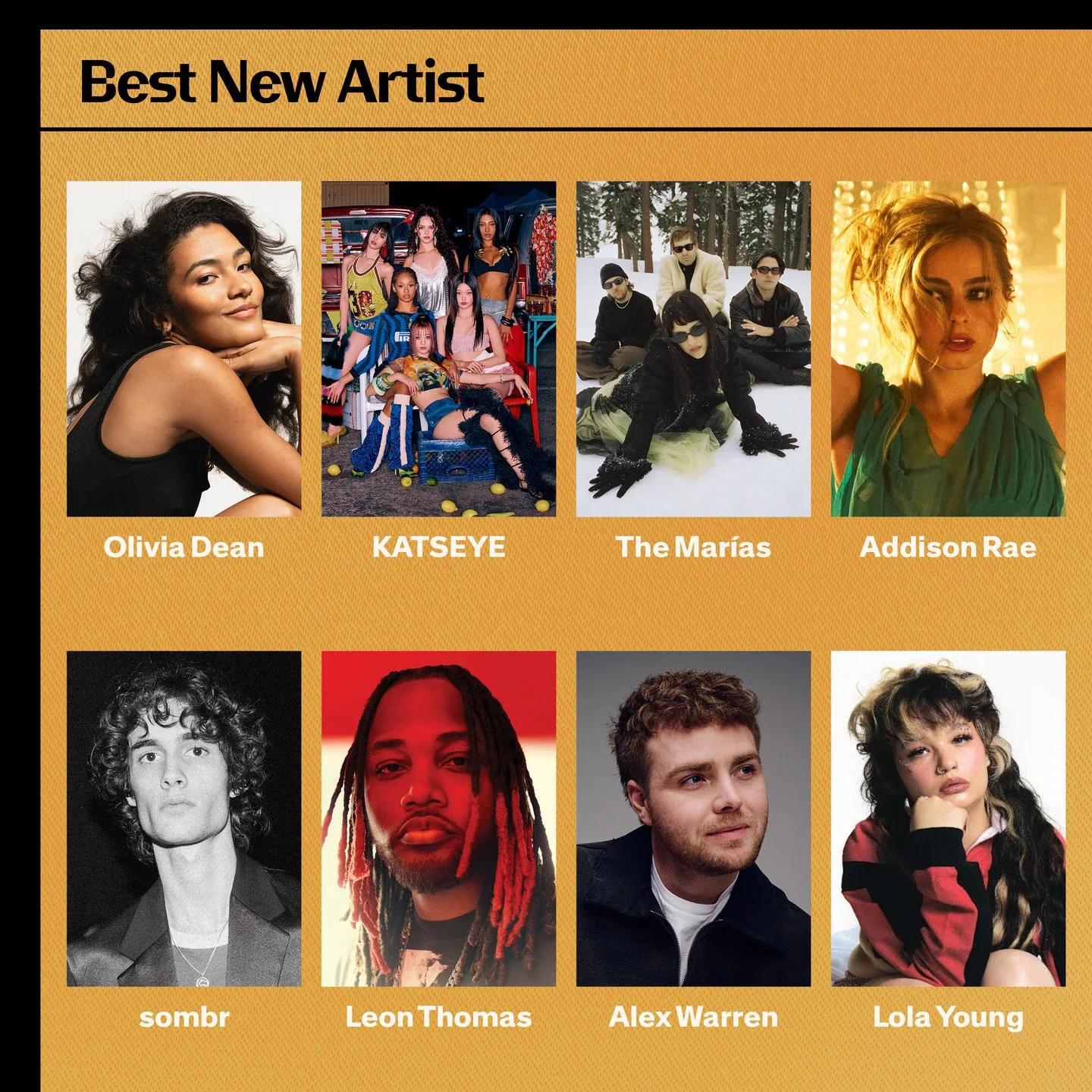 Best New Artist Grammy Nominees 2026