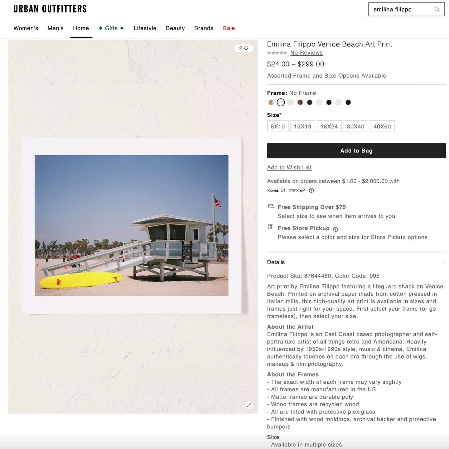 VENICE BEACH ART PRINT