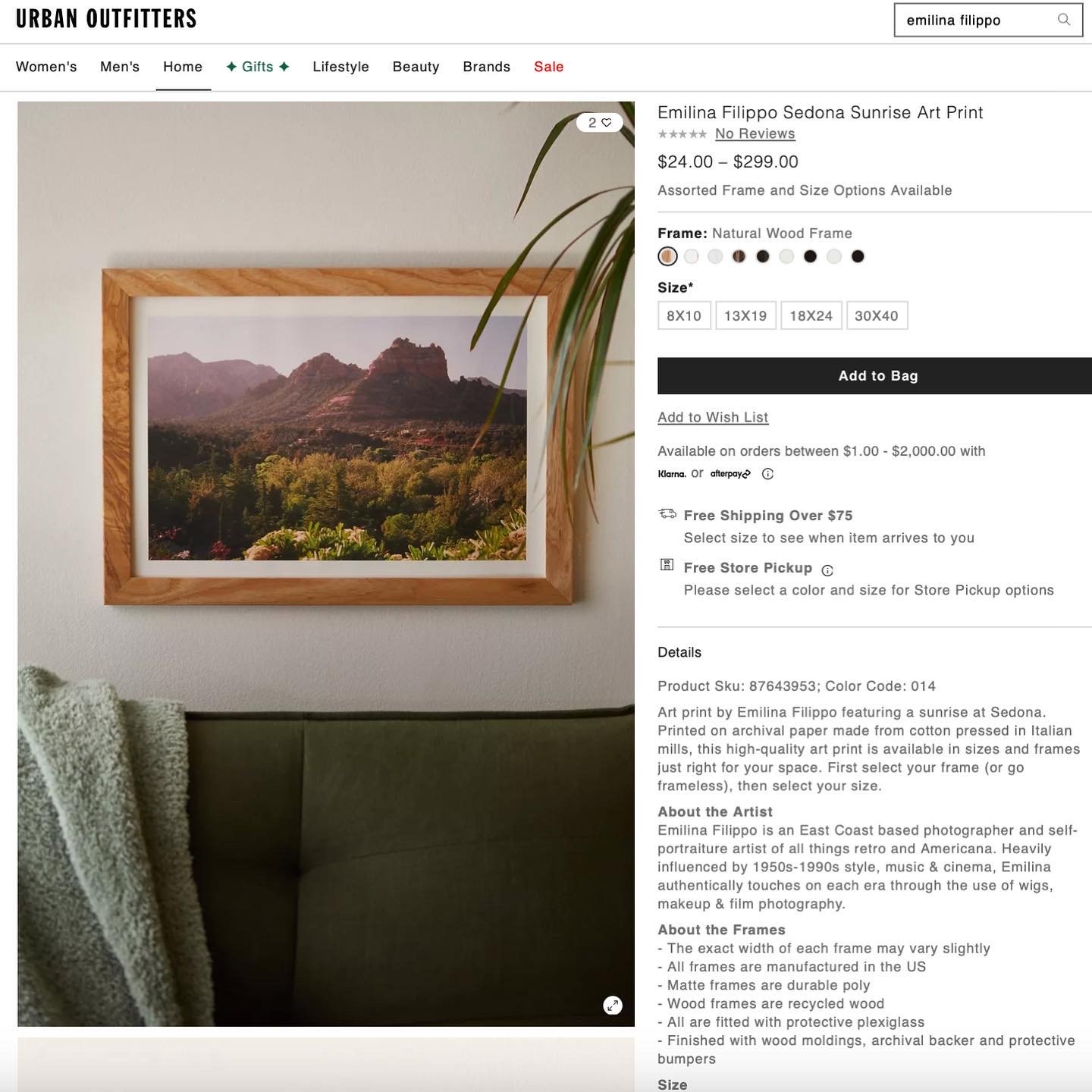 SEDONA SUNRISE ART PRINT