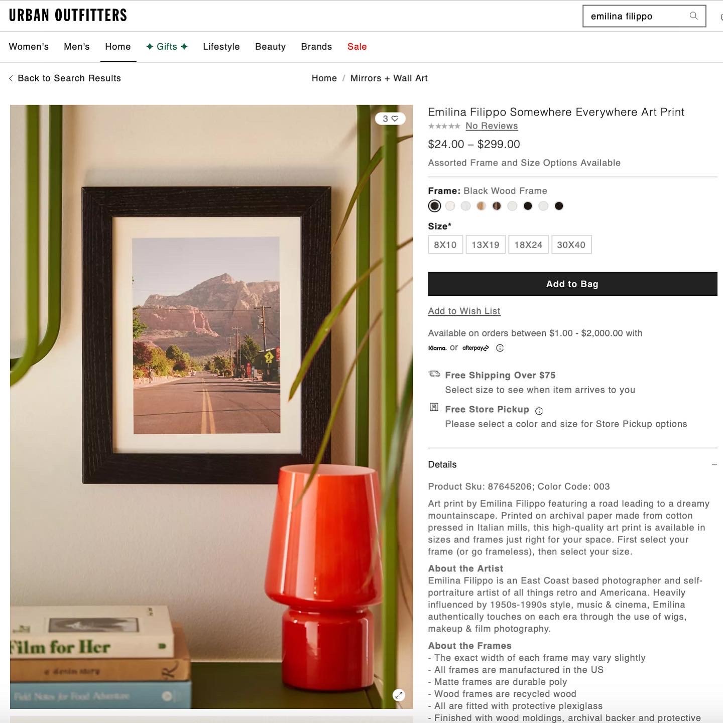 SOMEWHERE EVERYWHERE ART PRINT