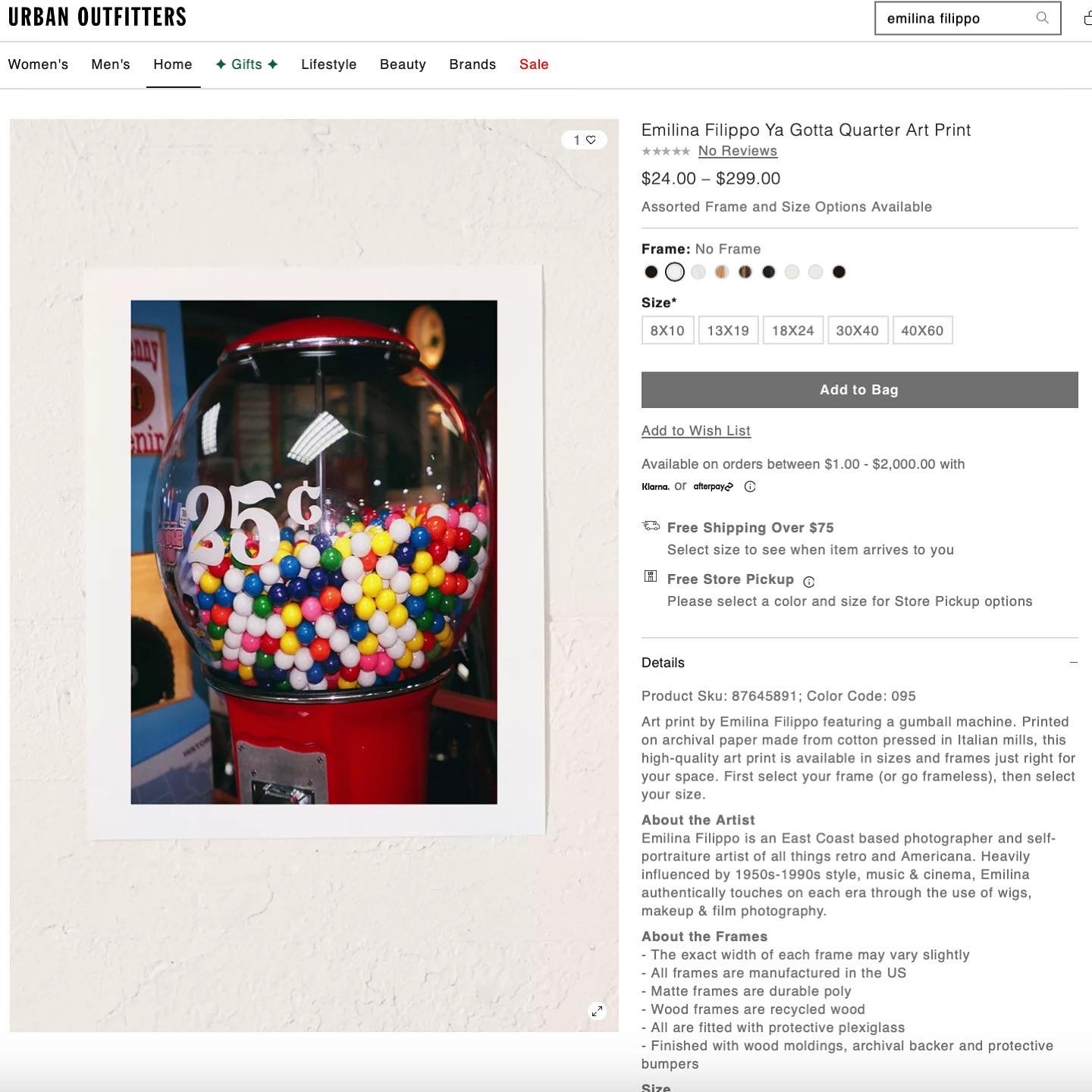 YA GOTTA QUARTER ART PRINT