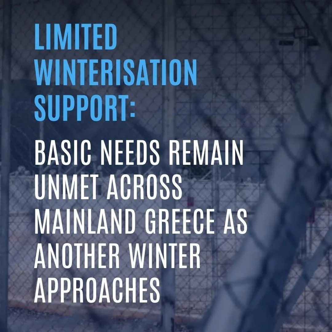 🚨As winter approaches, we add our voice to the many repeatedly highlighting the lack of winterisation across mainland Greece.

It's the same story every year, and yet nothing changes. Be it in RICs, camps or detention centres, people on the move are