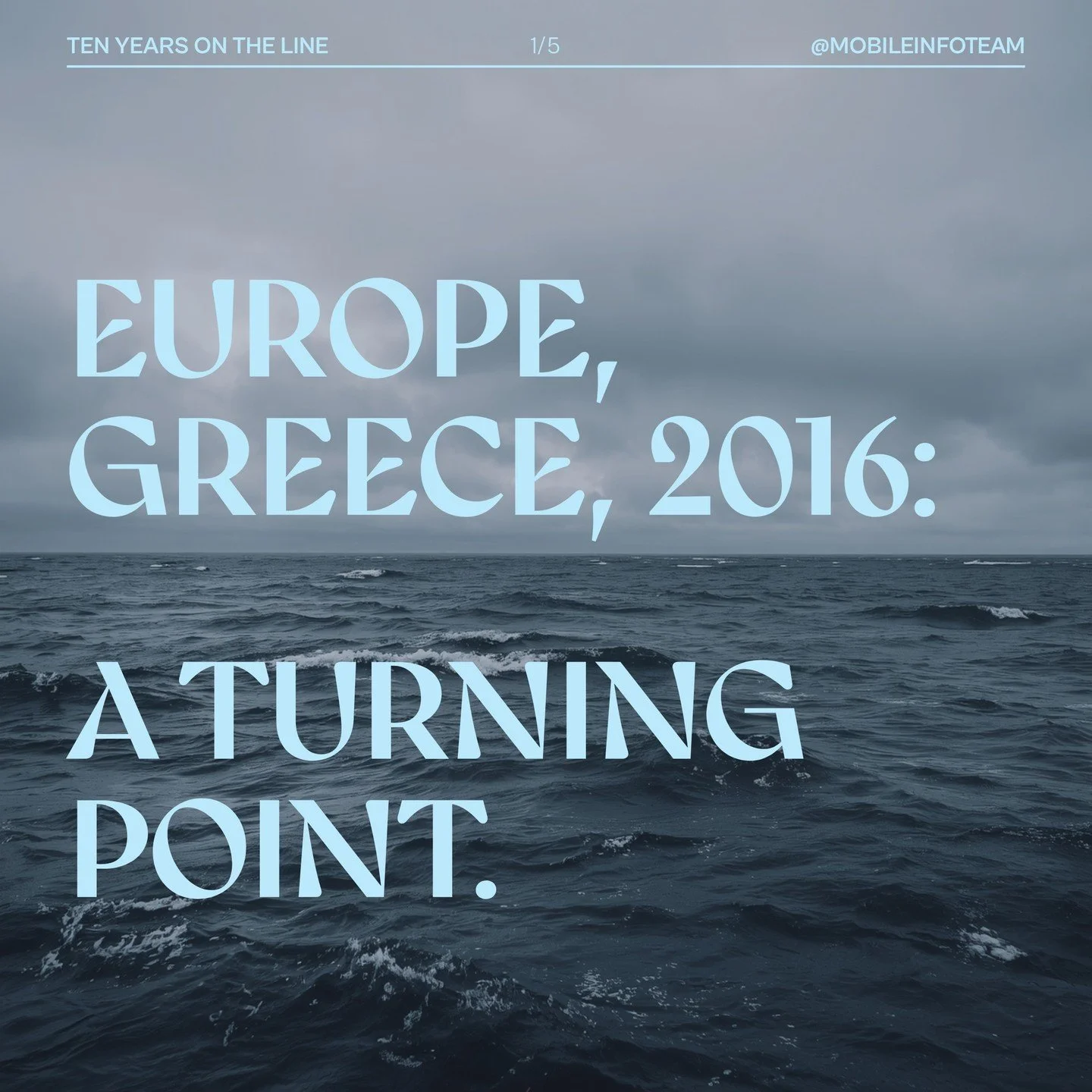 10 years, 10 weeks, 10 days: in July, Mobile Info Team turns 10. 🌟

Each week until then, join us as we reflect on our journey, the context and realities of people on the move in Greece, and the impact of our work. We start in 2016, providing inform