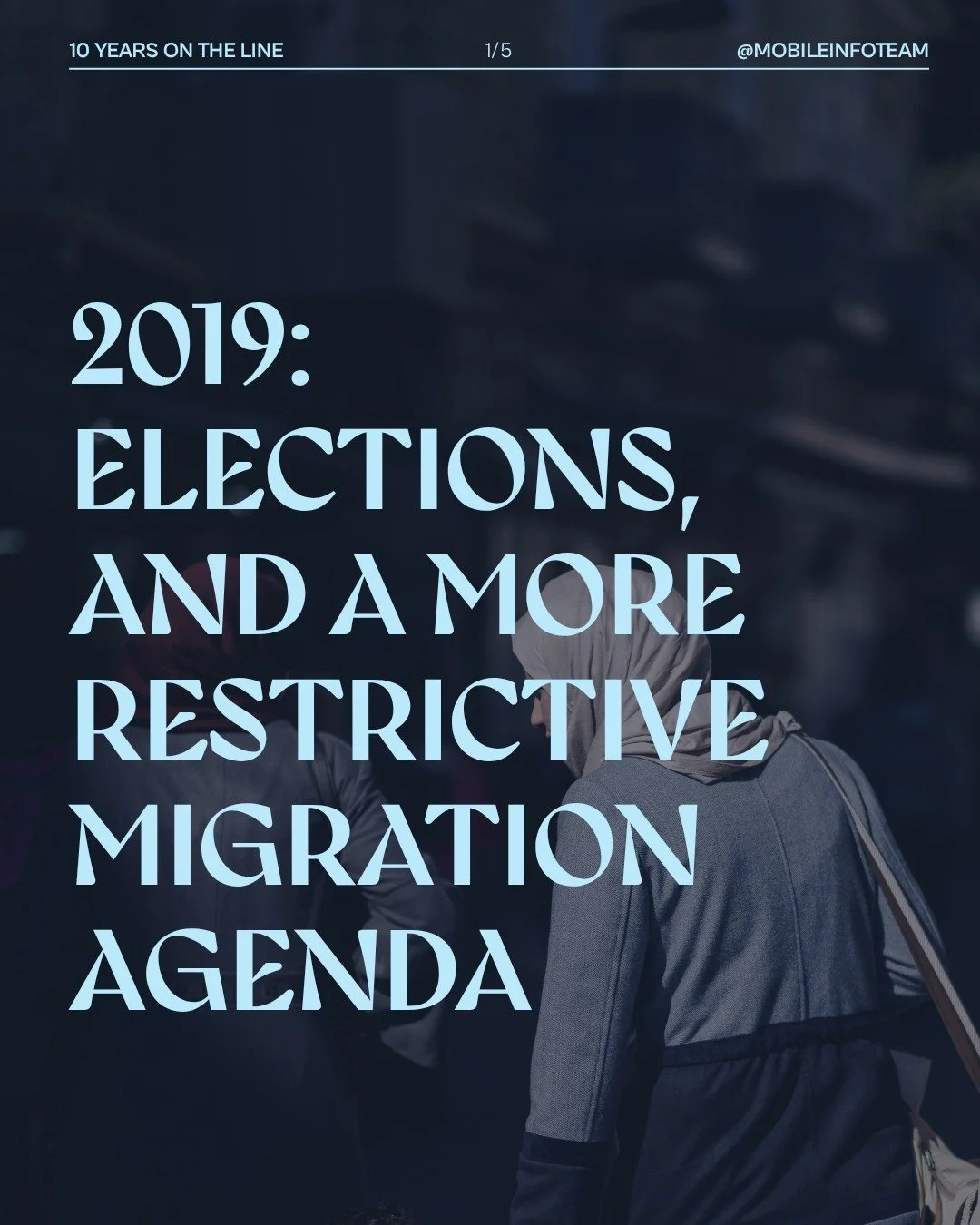2019: an election year, marking a more restrictive turn in Greece's migration governance. 

Next week, 2020: Covid-19, Evros, the New Pact, as our advocacy expands. 

Follow on BlueSky and LinkedIn, too. #MIT10years

Source: https://www.europeandataj