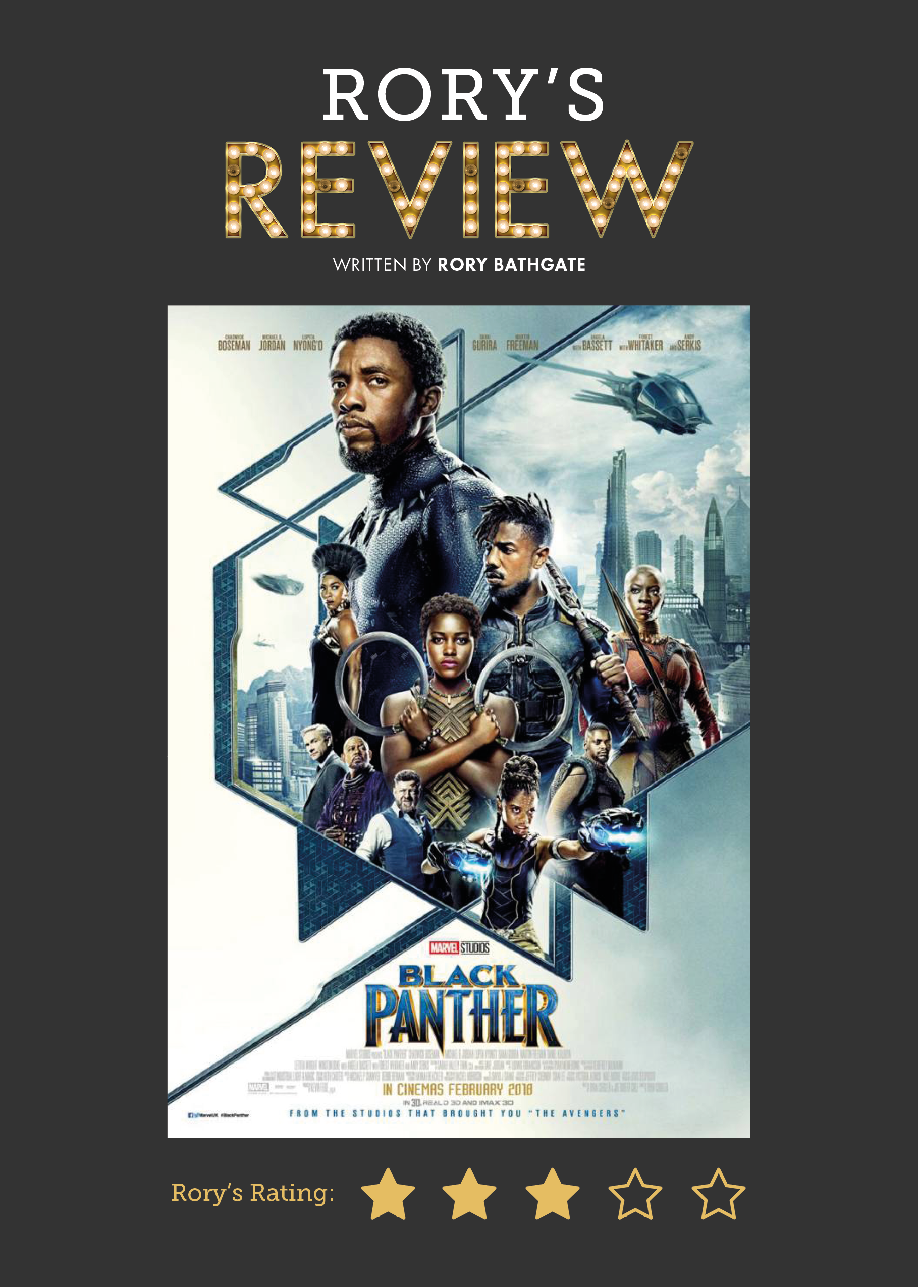 black panther, movie review, student review, rory bathgate