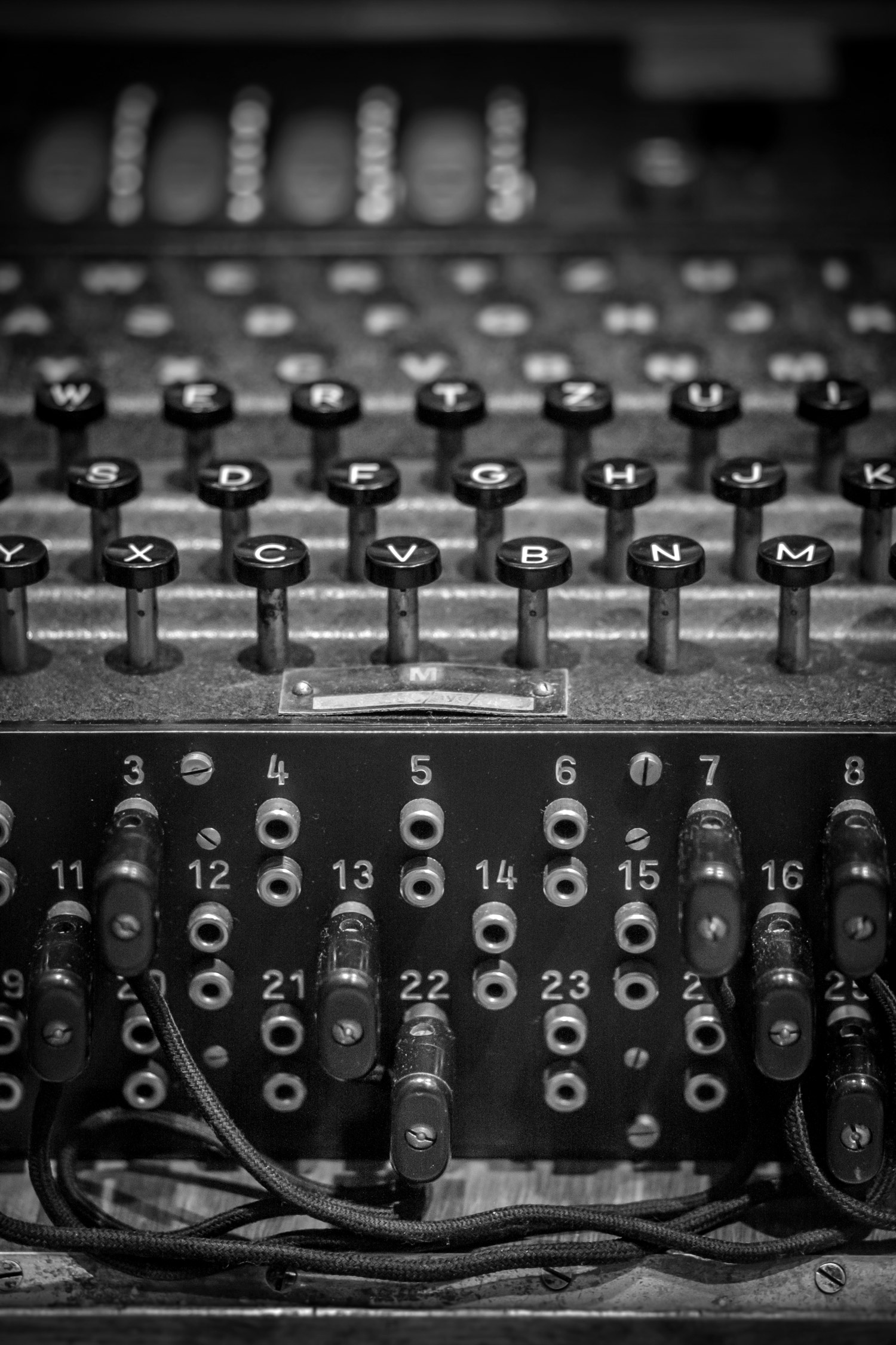 The Enigma machine.