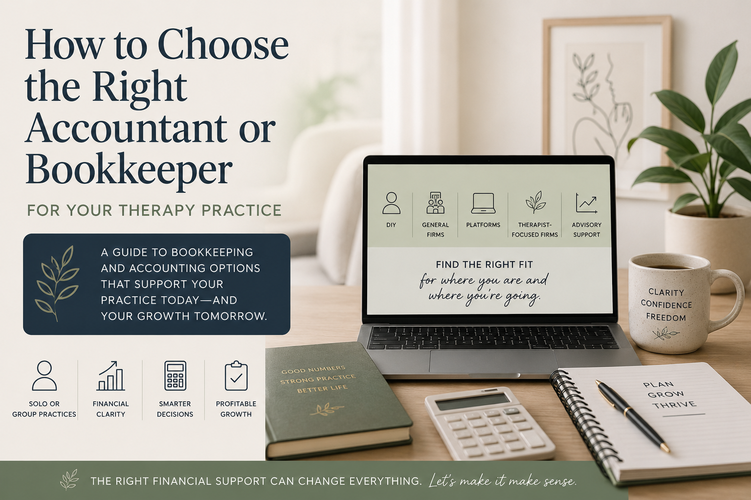 How to Choose the Right Accountant or Bookkeeper for Your Therapy Practice