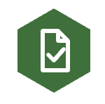 green check box icon for tax services
