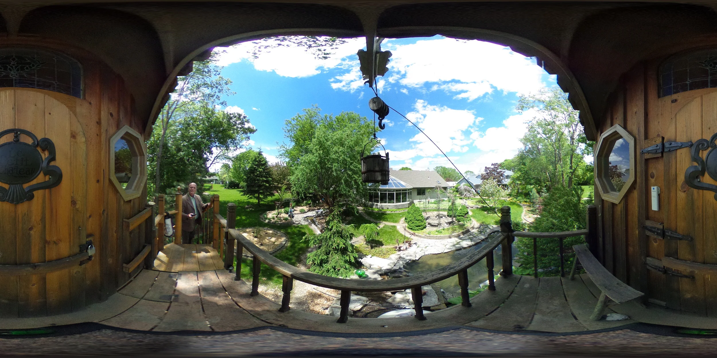 My backyard viewed from the treehouse