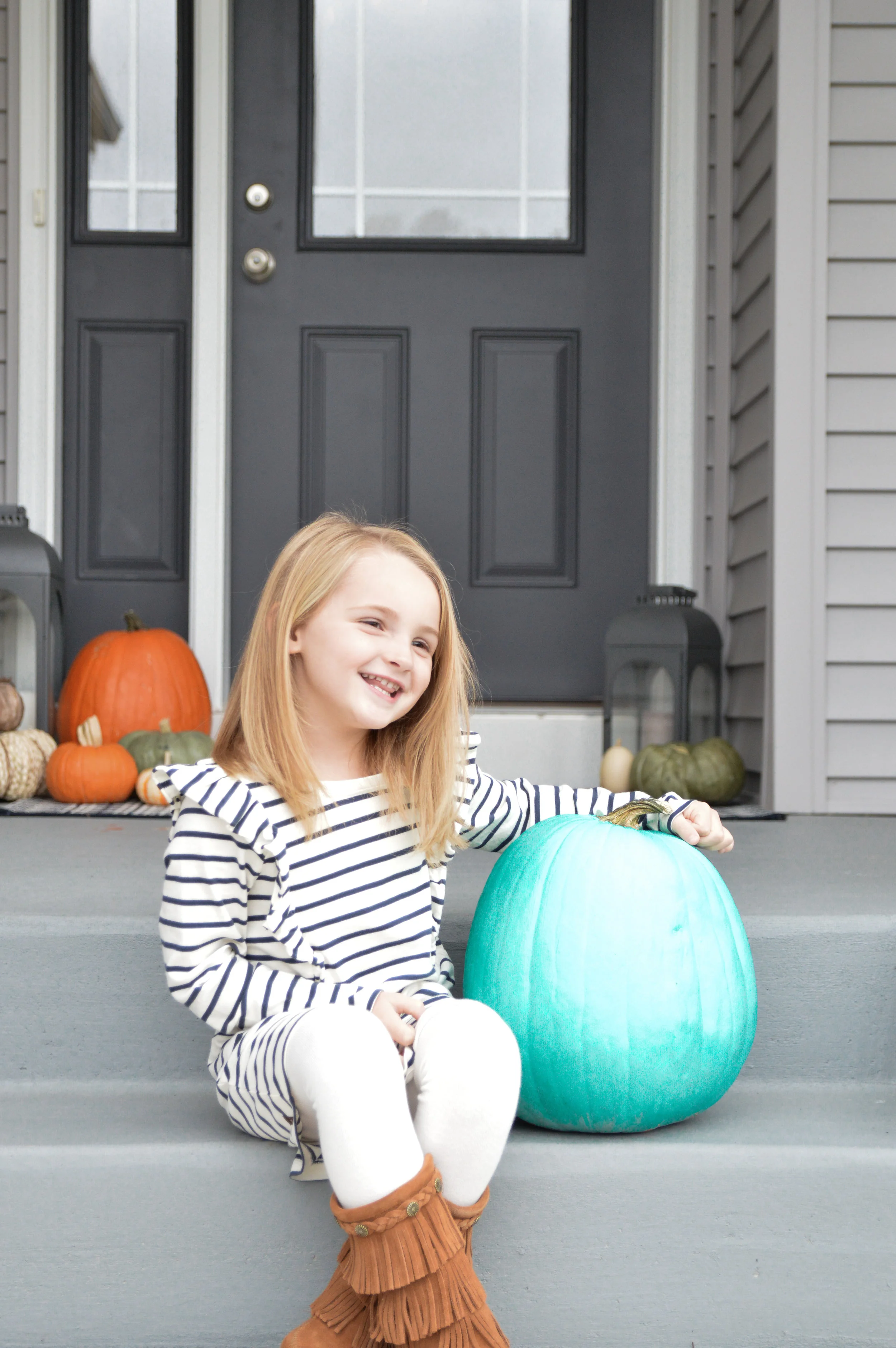 Just a girl and her Teal Pumpkin.