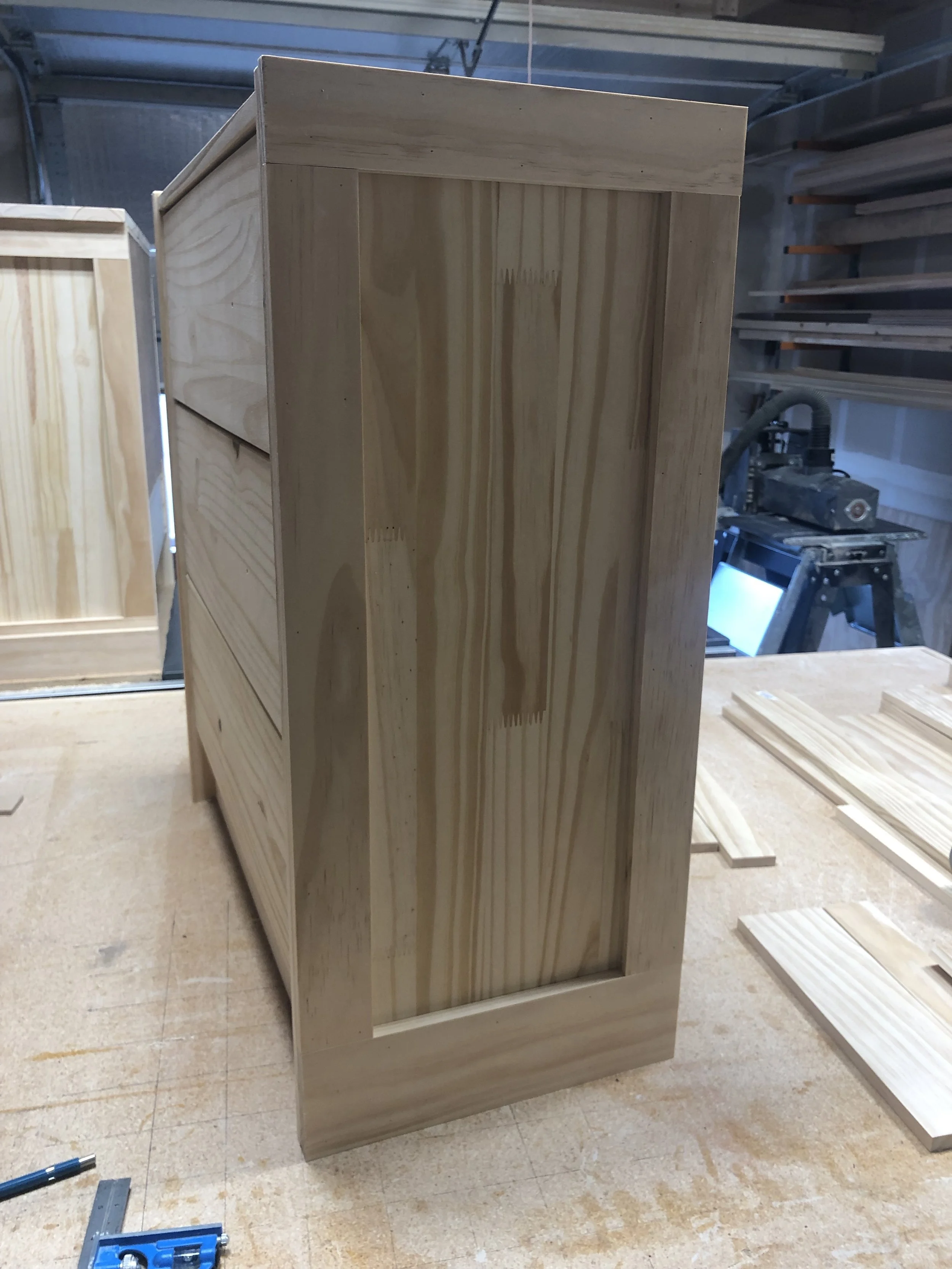 Once pieces C & D have been attached on each side of the Rast, you can move on to step #2: Drawers.
