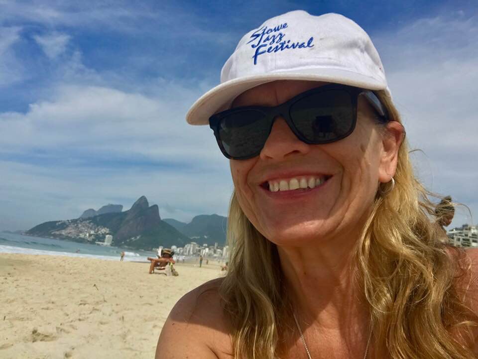 Claudia with hat - Corcovado.JPG