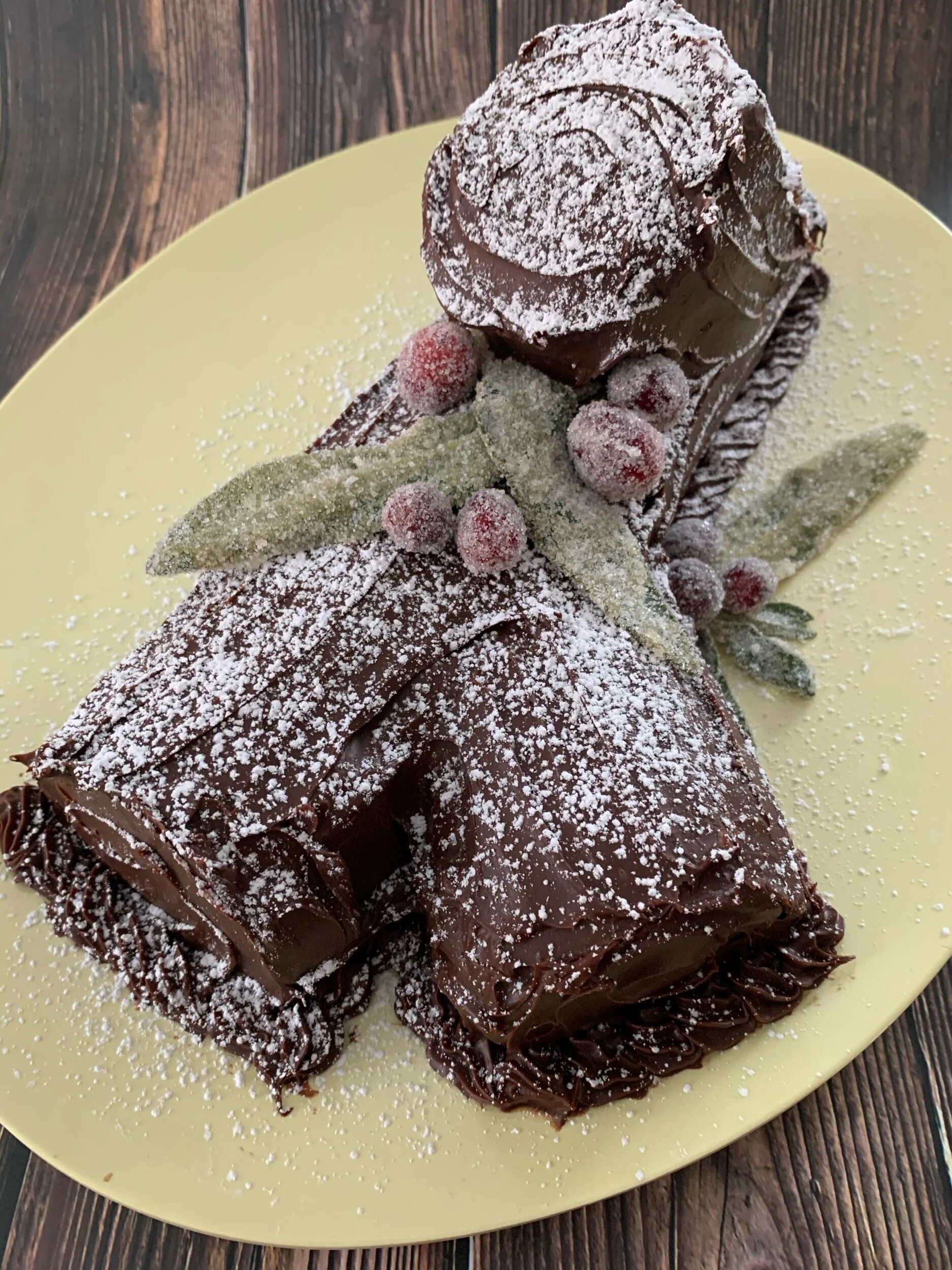 Bûche de Noël aka Yule Log aka Fancy Swiss Roll