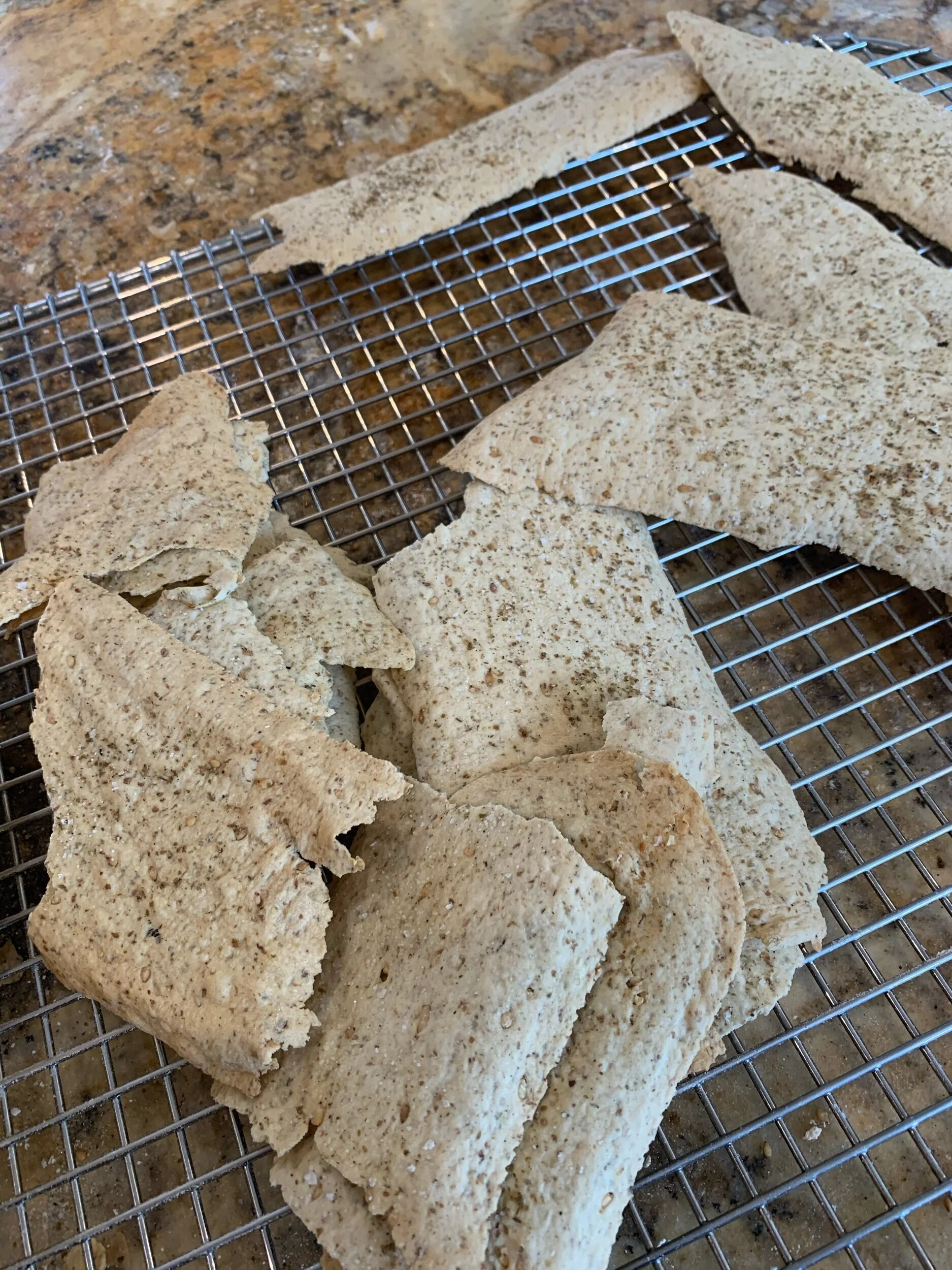Sourdough Za’atar Crackers