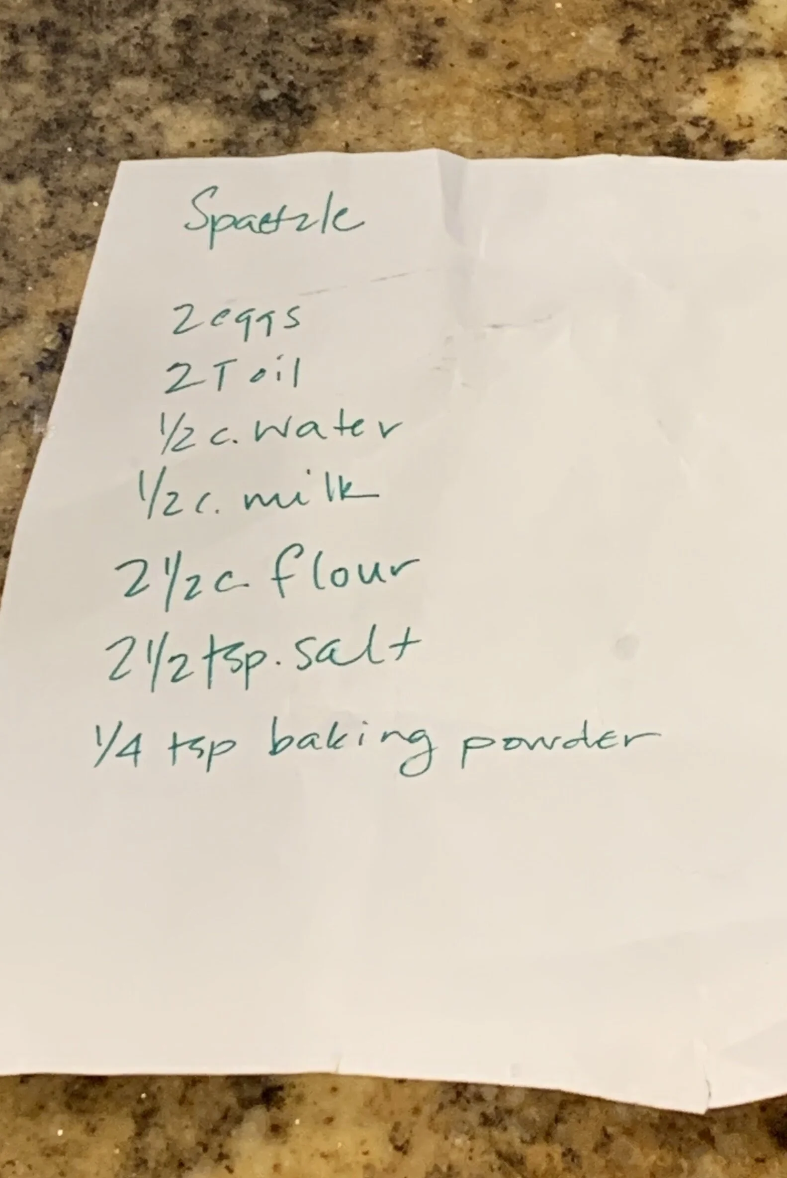 Hungarian Spaetzle aka Gumboc