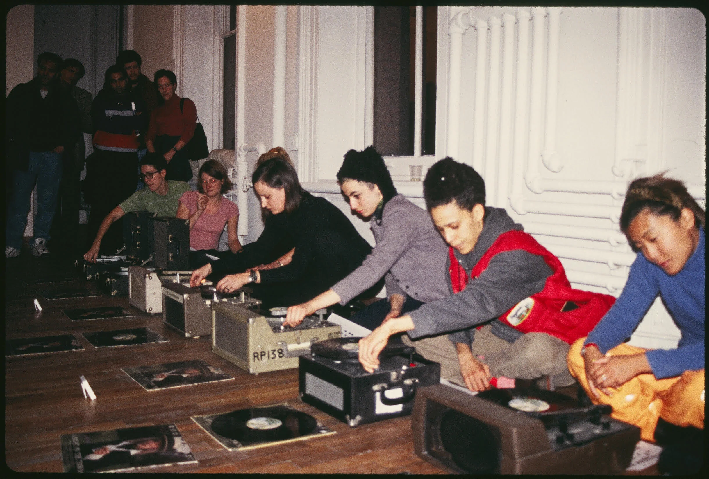 'Ultra-magnetic, Ultra-amateur Orchestra' live performance as part of the exhibition Hot Coffee, Artists Space, 1997