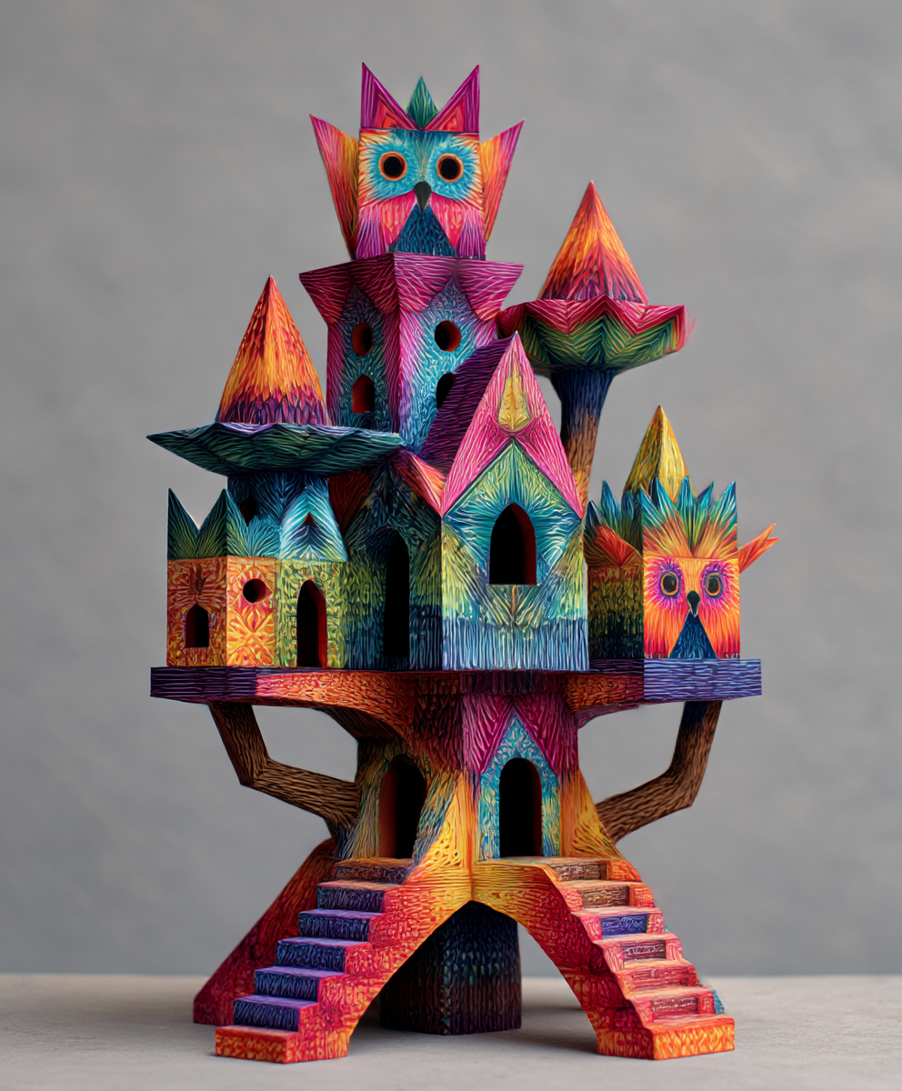 observisualize_geometric_alebrije_treehouse_cathedral_--ar_56_25d85c5e-aa35-42f3-99e9-5f0f9d3cb505_0.png