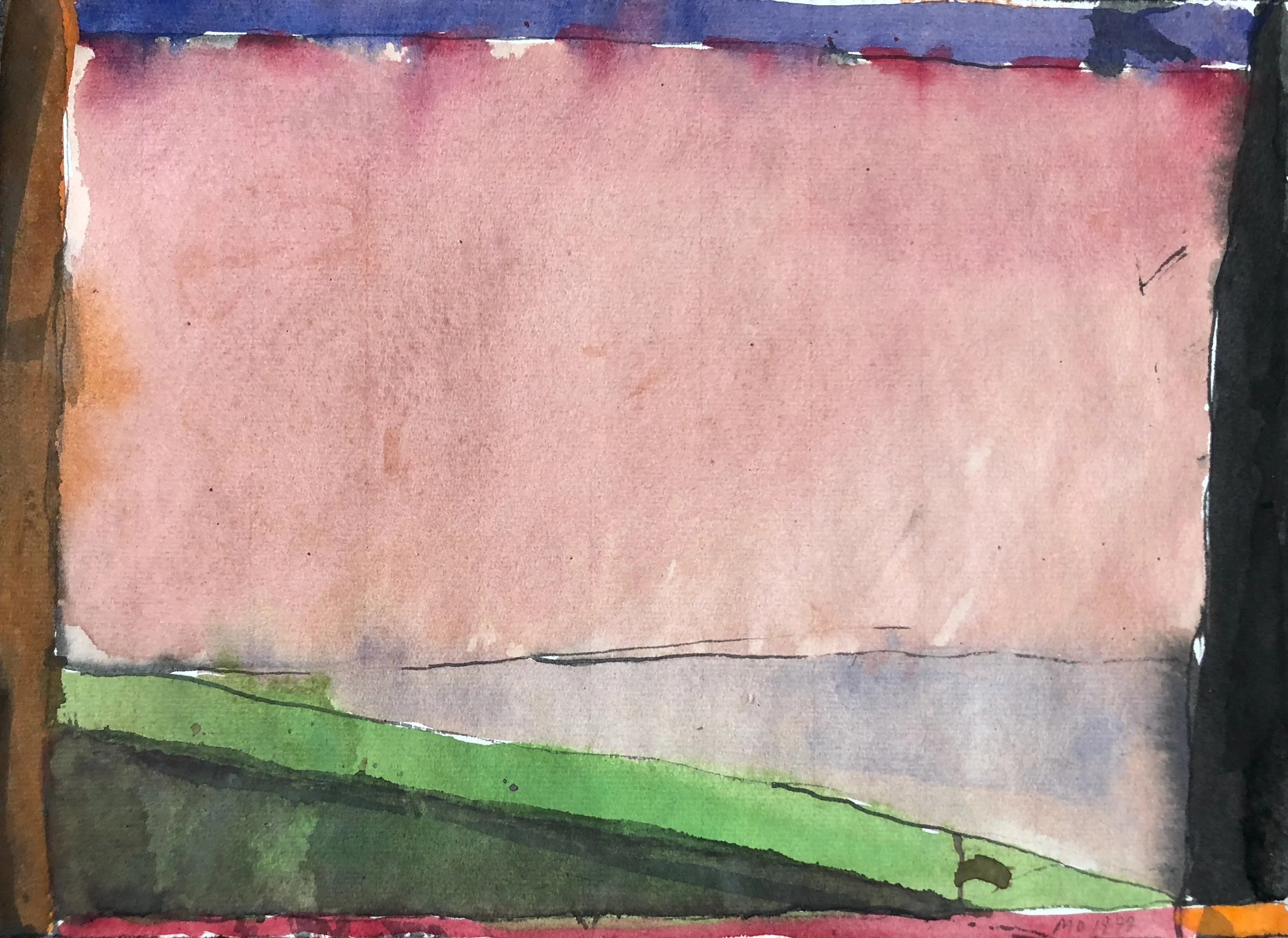 Nevis, No. 3 gouache, watercolor, pen 1978