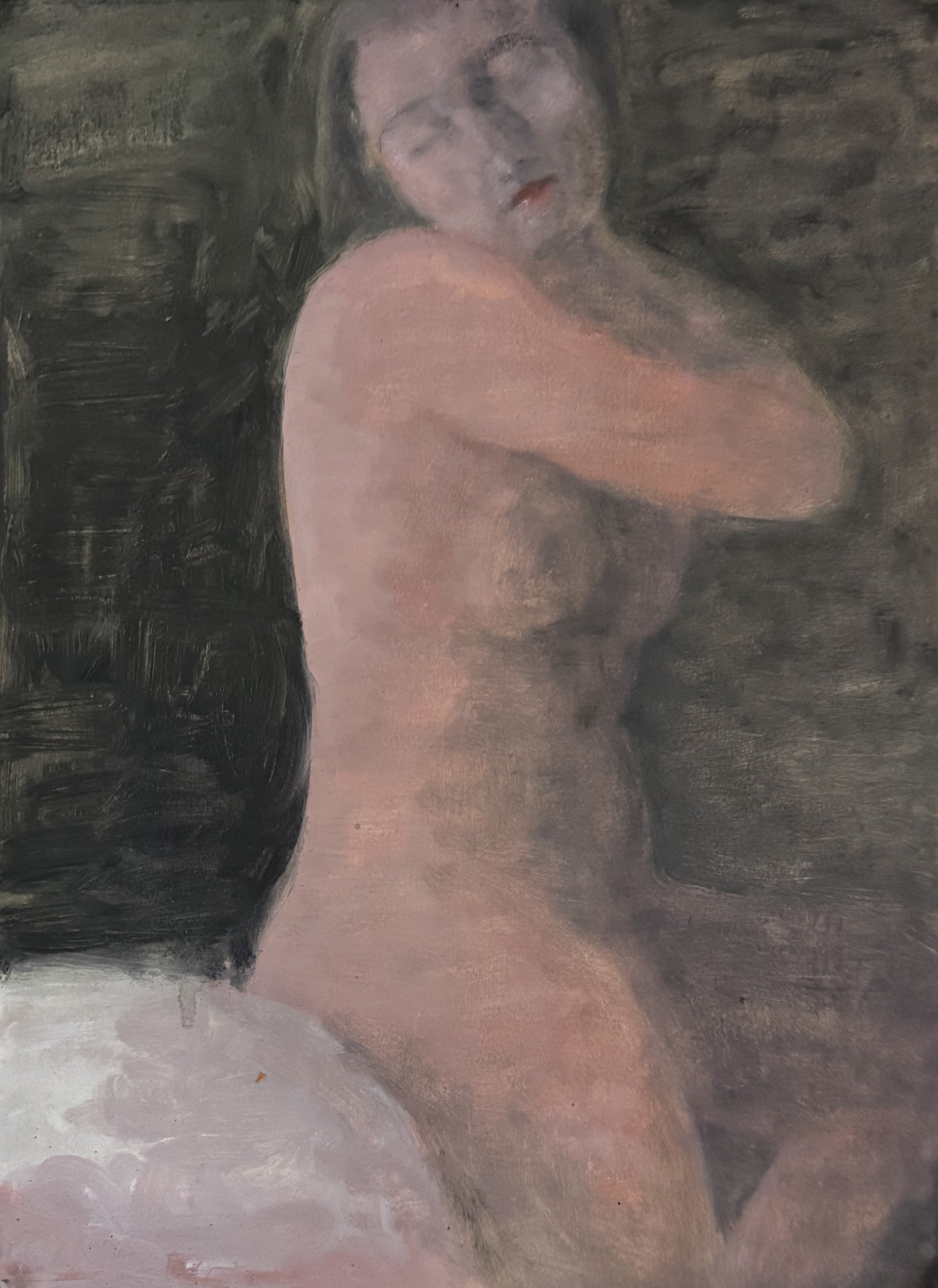   Nude In a Dark Room  
