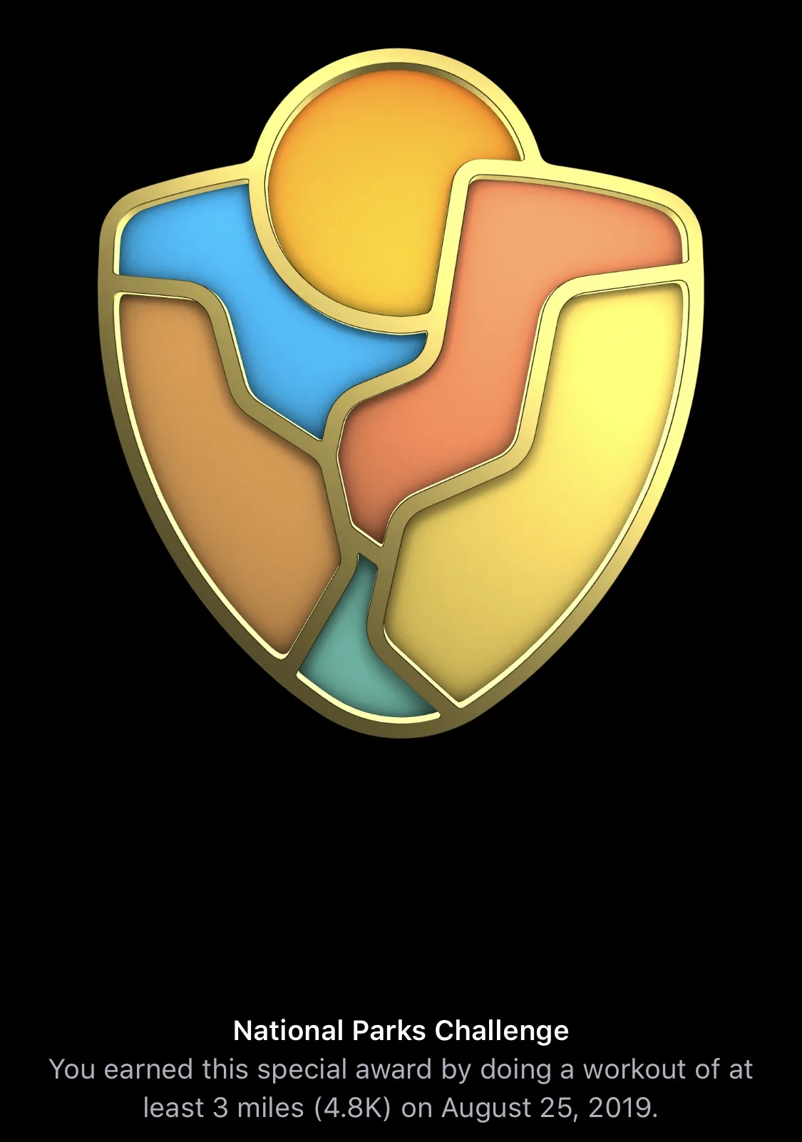  National Parks Challenge Activity Award