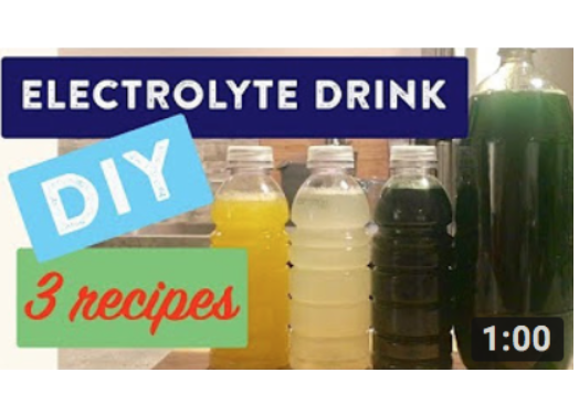 DIY electrolyte drinks at home