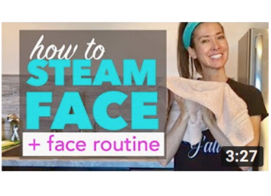 Steam your face at home