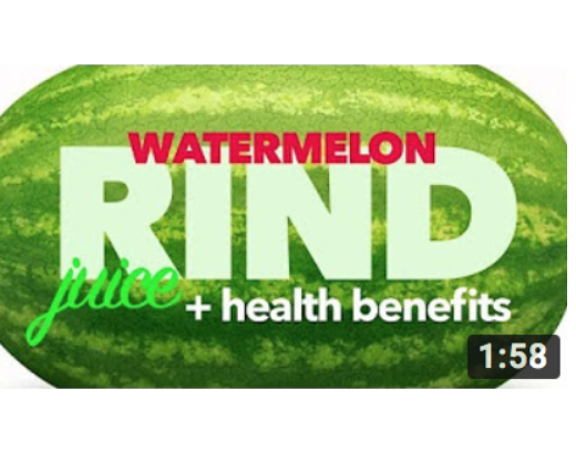 Beauty quencher with watermelon rind juice