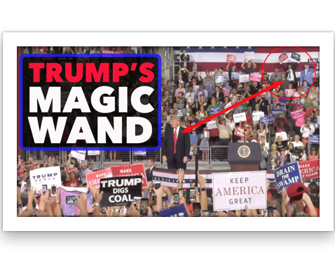 Vincent Fusca at Trump Rally in Erie, PA - DJT's Magic Wand??