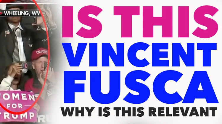 Vincent Fusca at Latest Trump Rally - Is there a JFK Jr Link and Why is ...
