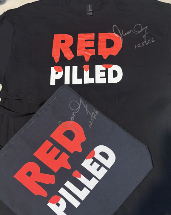 RED PILLED Pack (signed tote + signed shirt - only a few)