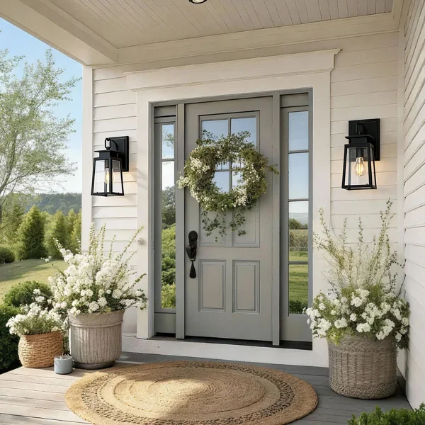 Schlegel+Black+Steel+with+Clear+Glass+Outdoor+Wall+Light(Set+of+2).webp