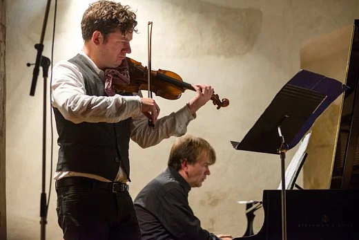 Conrad Harris and Daan Vandewalle perform “Satires” by Frederic Rzewski
