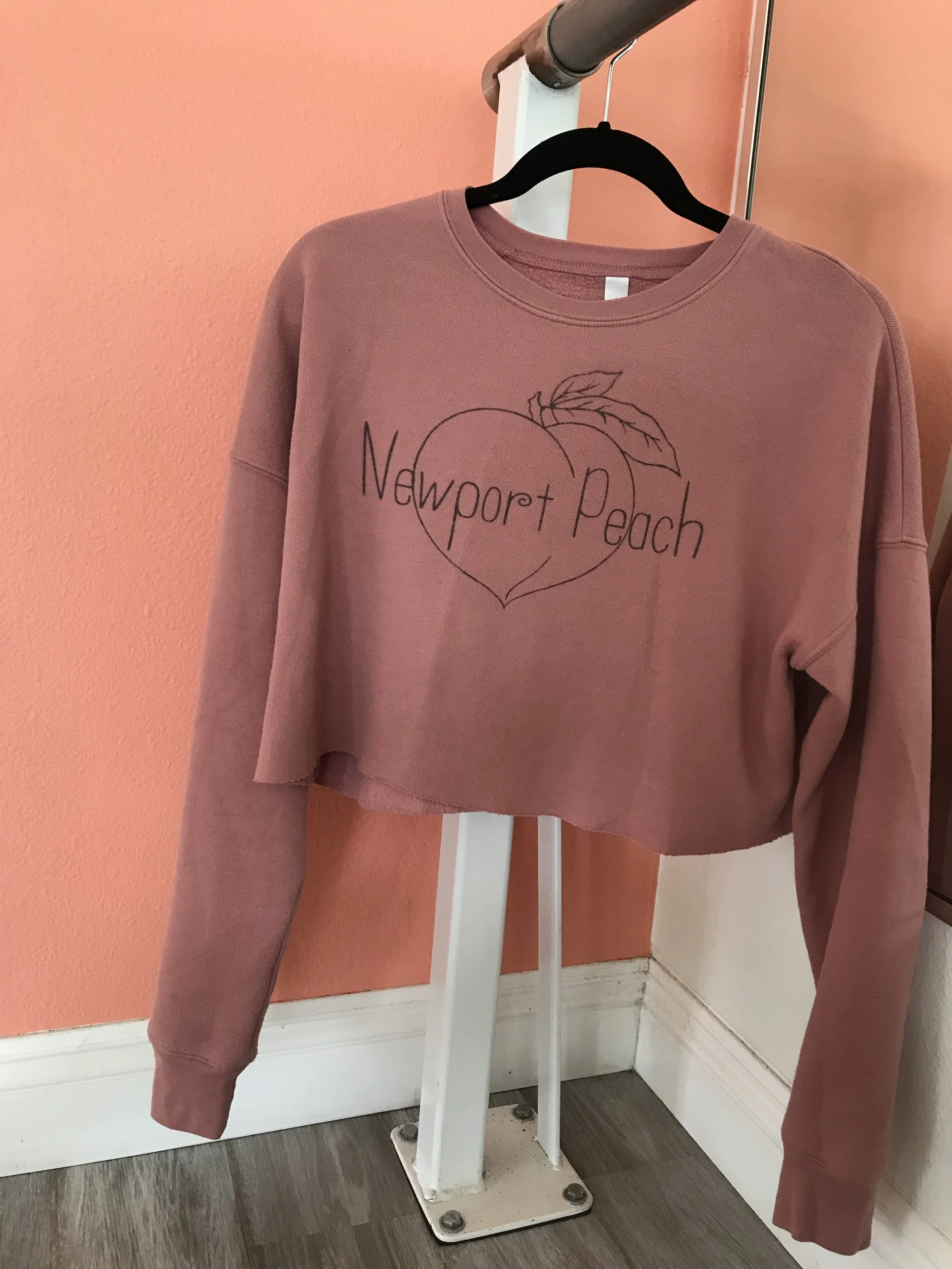 MAUVE - CROP CREW - SIZES SM - XL ALSO AVAILABLE IN DUSTY BLUE