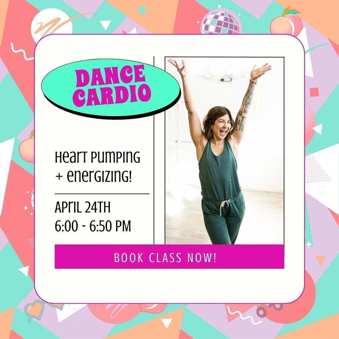 🎉 Dance Cardio Alert! 

Join us on April 24th for a heart-pumping, body-burning workout that feels like the best party ever! 💃 

All levels welcome &ndash; let&rsquo;s dance our way to a happier, healthier you! 

You must register beforehand, so bo